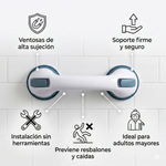 BARRA DE APOYO ANTIDESLIZANTE PARA BAÑO – IDEAL PARA ADULTOS MAYORES